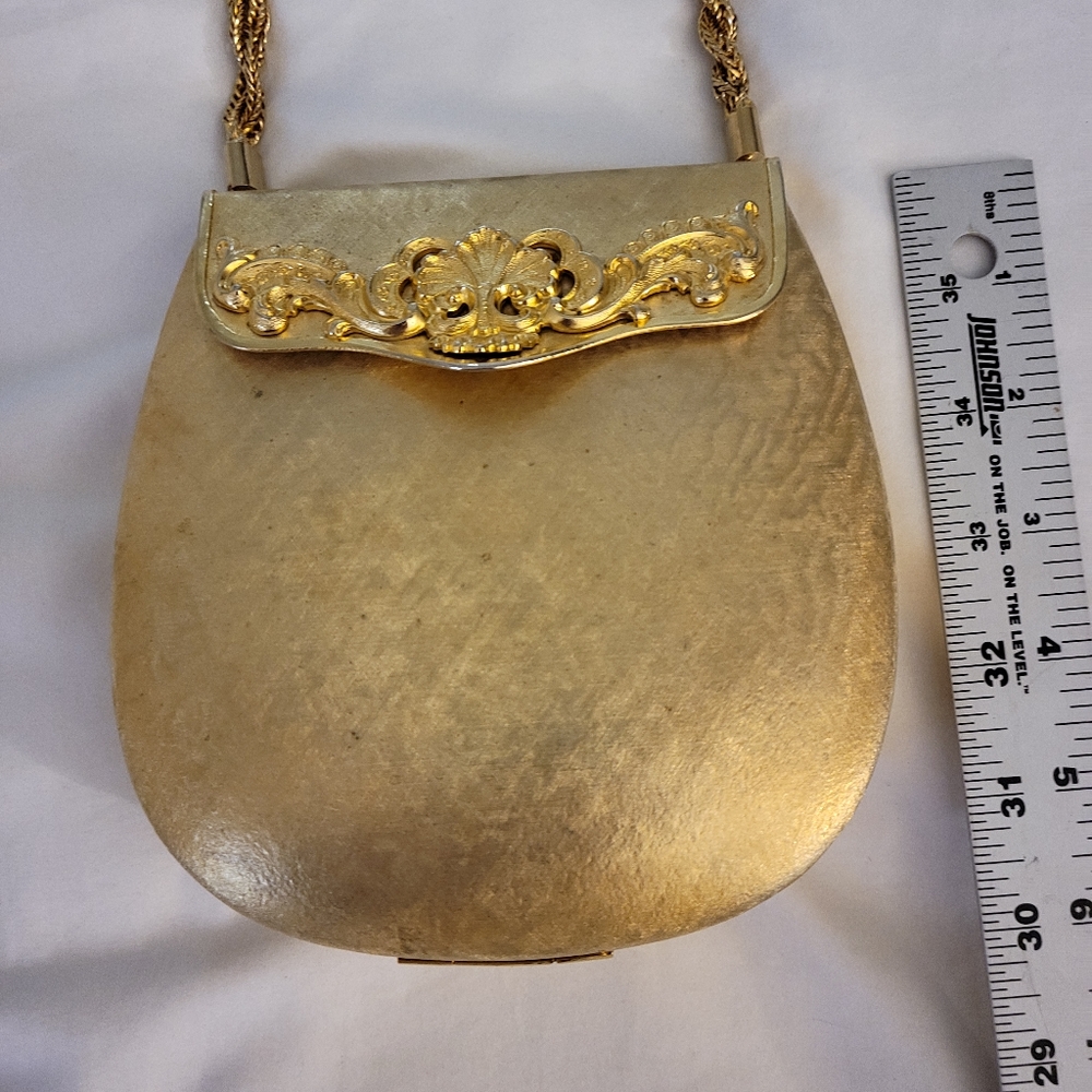 Vintage Rosenfeld Gold Metalic Purse - Picture 5 of 9